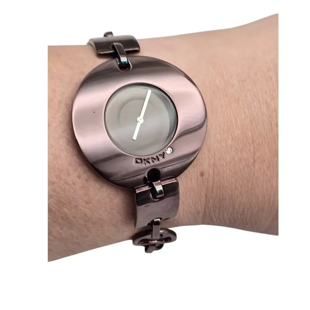 DKNY NY-3905 Rose Gold-Tone Modern Minimalist Bracelet Watch